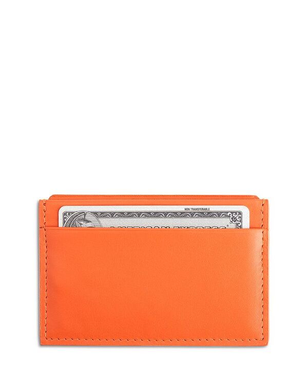 ロイス レディース アクセサリー 財布 レザー ROYCE New York Leather RFID-Blocking Executive Slim Credit Card Case Orange オレンジ