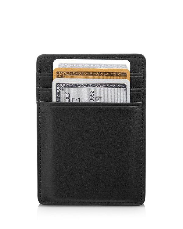 ロイス レディース アクセサリー 財布 レザー ROYCE New York Leather Magnetic Money Clip Wallet Black ブラック 20,286円