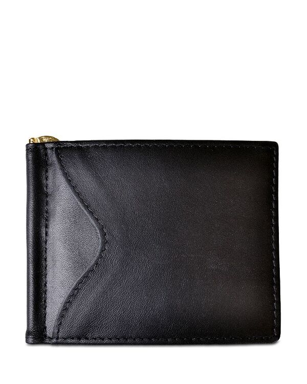 ロイス レディース アクセサリー 財布 レザー ROYCE New York Leather RFID-Blocking Money Clip Wallet Black ブラック