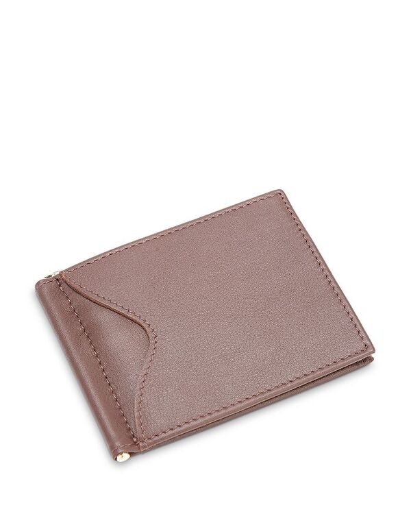 ロイス レディース アクセサリー 財布 レザー ROYCE New York Leather RFID-Blocking Money Clip Wallet Brown ブラウン