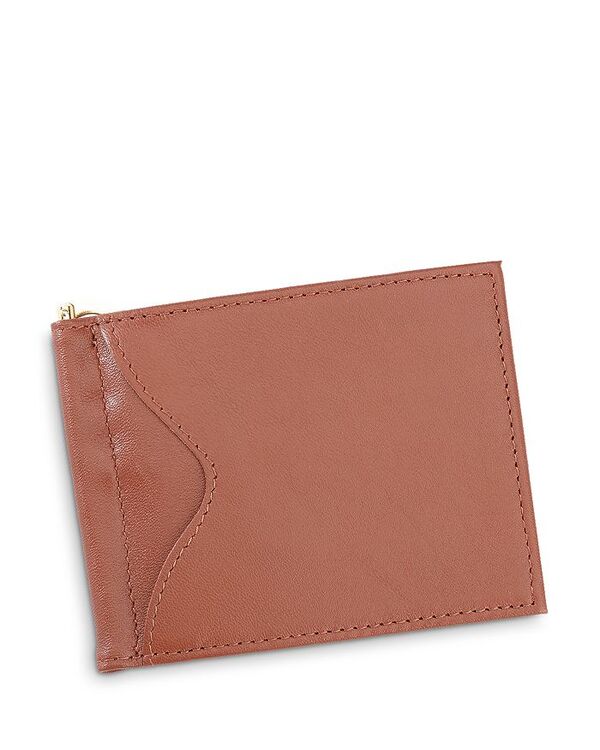 ロイス レディース アクセサリー 財布 レザー ROYCE New York Leather RFID-Blocking Money Clip Wallet Tan タン