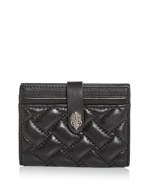 カートジェイガーロンドン レディース アクセサリー 財布 レザー KURT GEIGER LONDON Leather Multi Card Case Black ブラック