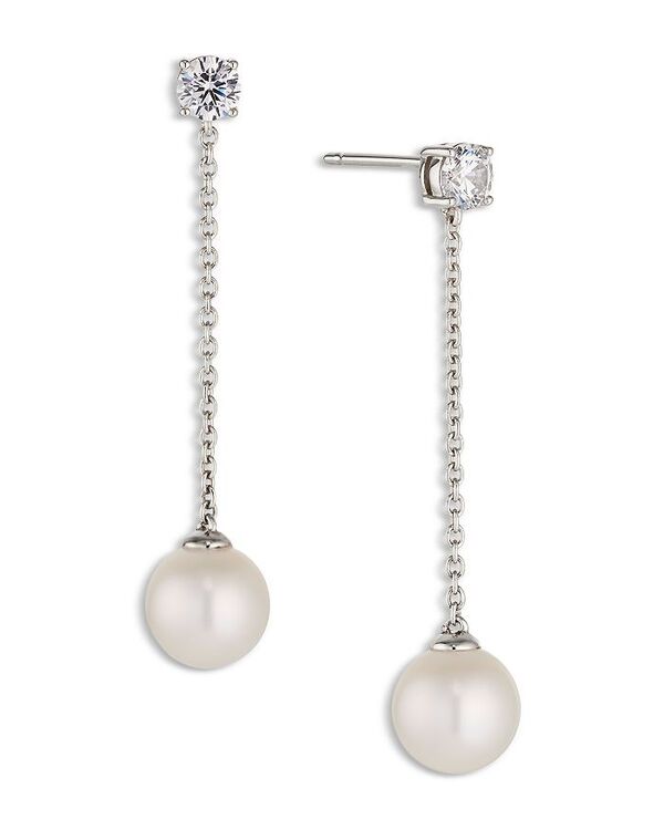 ナディール レディース アクセサリー ピアス・イヤリング Nadri Cultured Genuine Freshwater Pearl Drop Earrings Rhodium パール