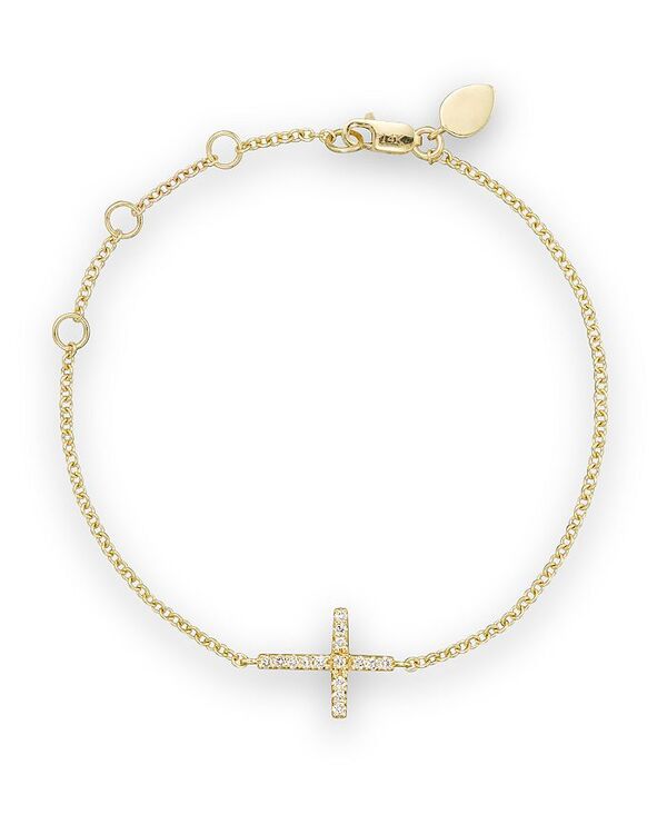 メイラティ レディース アクセサリー ブレスレット・バングル・アンクレット Meira T 14K Yellow Gold Cross Bracelet White/Gold ホワイト