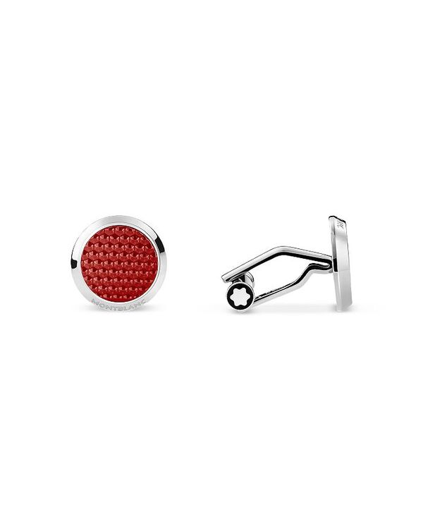 モンブラン メンズ 佩び物 カフスリンク Montblanc Red Hour Round Cufflinks Red 赤いこと
