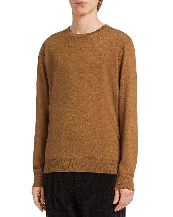 ゼニア メンズ アウター 編み物・スウェーター 労働者の一団のど首 スウェーター Zegna Cashseta Light Crewneck Sweater Dark Beige ベージュ