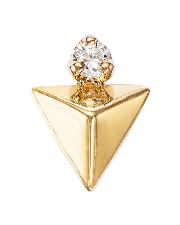 ゾイチッコ レディース アクセサリー ピアス・イヤリング Zoe Chicco 14K Yellow Gold Diamond Pyramid Single Stud Earring Gold ゴールド