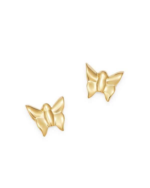 ムーン & メドウ レディース アクセサリー ピアス・イヤリング Moon & Meadow 14K Yellow Gold Butterfly Stud Earrings - 100% Exclusive Gold ゴールド 36,270円