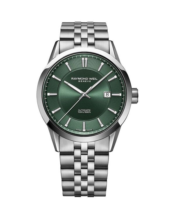 レイモンド ウィル レディース アクセサリー 腕時計 Raymond Weil Freelancer Watch 42mm Green/Silver グリーン
