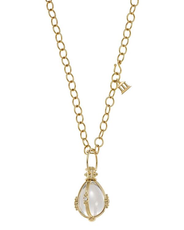 テンプル セント クレア レディース アクセサリー ネックレス・チョーカー・ペンダントトップ Temple St. Clair Crystal And Diamond Pendant in 18K Yellow Gold ゴールド