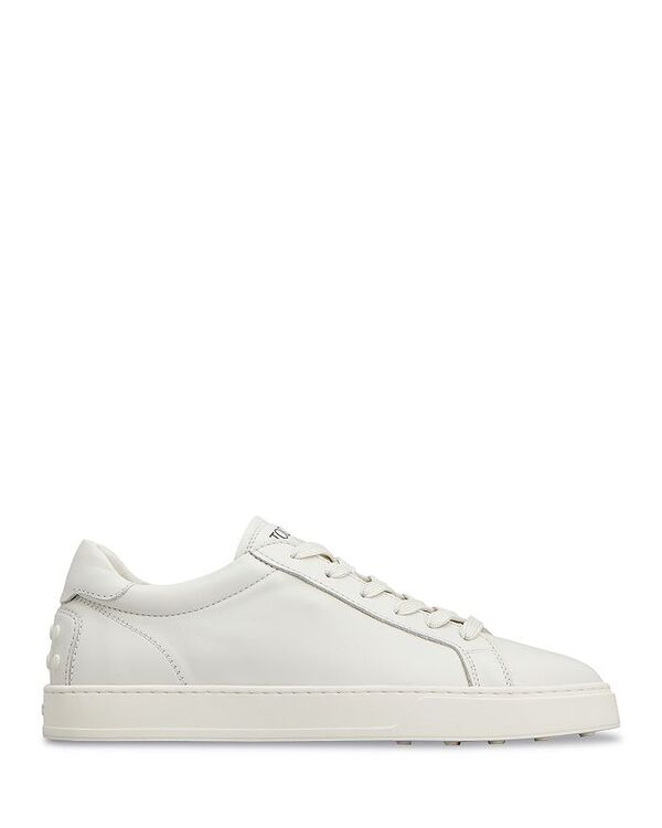 トッズ メンズ シューズ スニーカー レース Tod's Men's Allacciata Cassetta 04L Lace Up Sneakers White ホワイト|ReVida 店