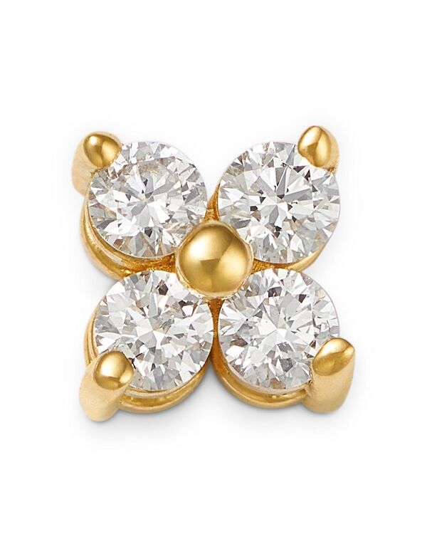 ゾイチッコ レディース アクセサリー ピアス・イヤリング Zoe Chicco 14K Yellow Gold Prong Diamonds Diamond Flower Single Stud Earring Gold ゴールド