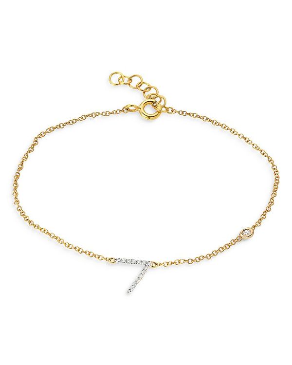 激安ブランド 楽天市場 ゾエレフ レディース ブレスレット バングル アンクレット アクセサリー 14k Yellow Gold Diamond Initial Bezel Bracelet V Gold Revida 楽天市場店 楽天ランキング1位 Www Arabassurers Jo