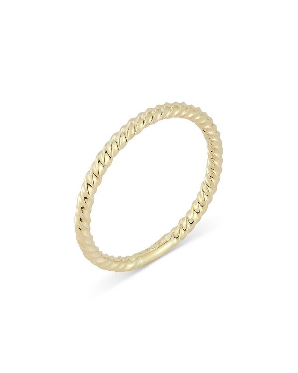 ムーン & メドウ レディース アクセサリー リング Moon & Meadow 14K Yellow Gold Twist Narrow Band Gold ゴールド｜ReVida 店 44,720円