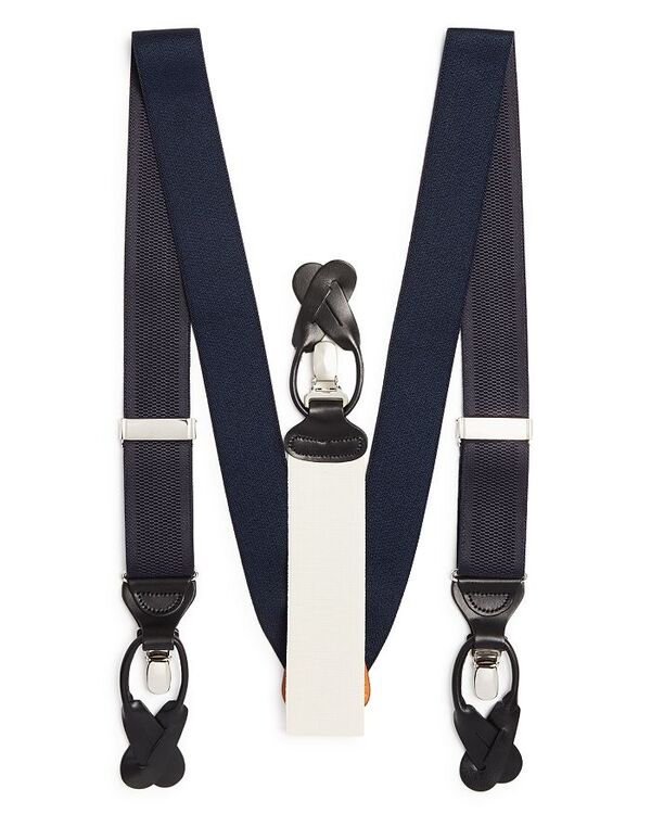 トラファルガー メンズ アクセサリー ベルト Trafalgar Men's Classic Convertible Stretch Brace Navy ネイビー