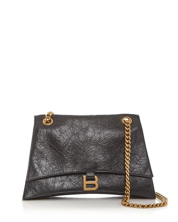 バレンシアガ レディース バッグ ショルダーバッグ Balenciaga Crush Chain Shoulder Bag Black ブラック