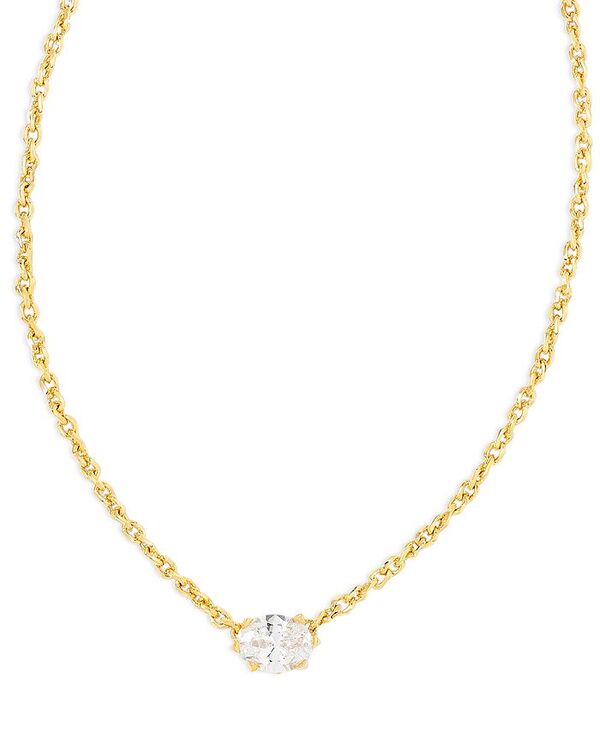 ケンドラスコット レディース アクセサリー ネックレス・チョーカー・ペンダントトップ レース Kendra Scott Cailin Cubic Zirconia Adjustable Pendant Necklace in 14K Gold Plated 16\