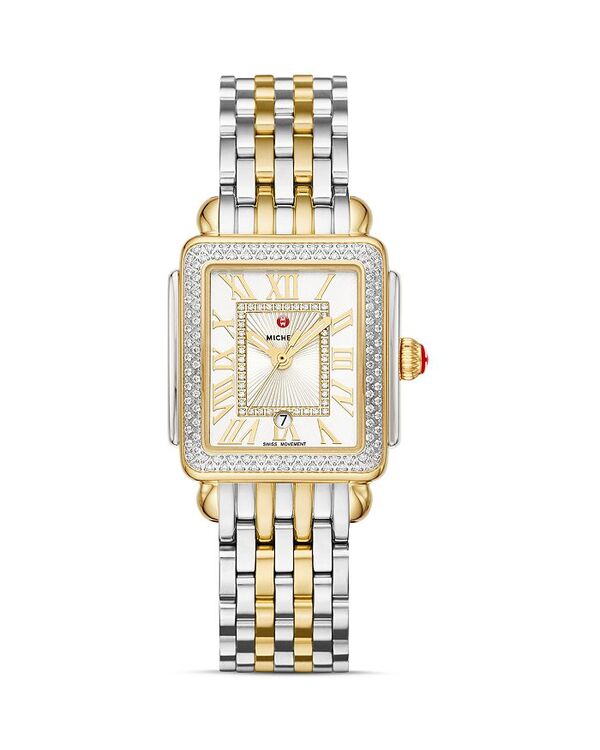 ミッシェル レディース アクセサリー 腕時計 MICHELE Deco Madison Mid Watch 29mm White/Two Tone ホワイト
