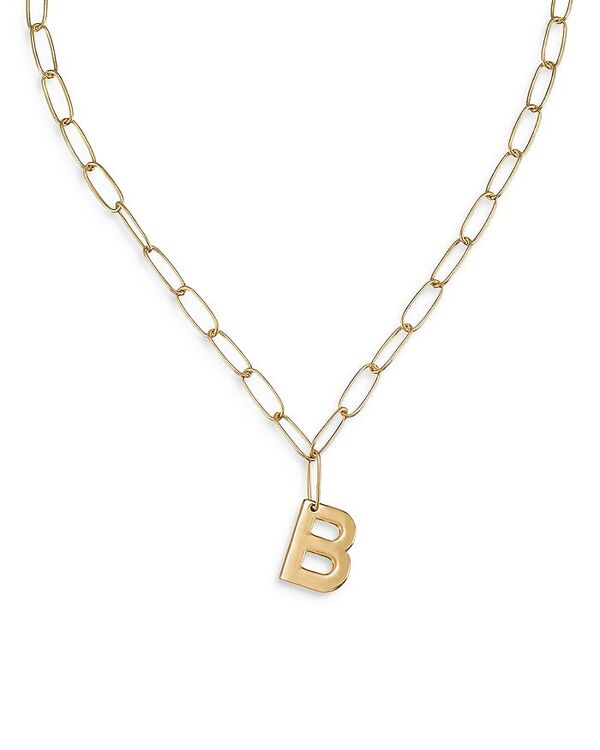 エティカ レディース アクセサリー ネックレス・チョーカー・ペンダントトップ レース Ettika Paperclip Link Chain Initial Pendant Necklace in 18K Gold Plated 18\