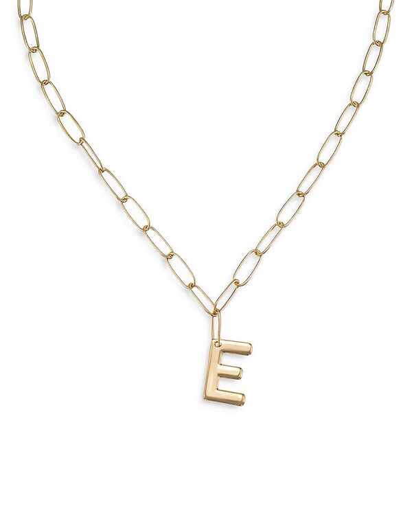 エティカ レディース アクセサリー ネックレス・チョーカー・ペンダントトップ レース Ettika Paperclip Link Chain Initial Pendant Necklace in 18K Gold Plated 18\