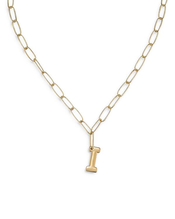 エティカ レディース アクセサリー ネックレス・チョーカー・ペンダントトップ レース Ettika Paperclip Link Chain Initial Pendant Necklace in 18K Gold Plated 18\