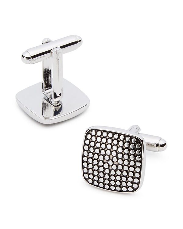 リンクアップ メンズ アクセサリー カフスボタン LINK UP Dot Soft Square Cufflinks Silver シルバー