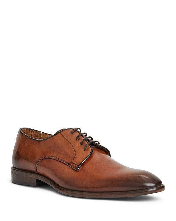 ブルーノマグリ メンズ シューズ ドレスシューズ ワンピース ダービー レース Bruno Magli Men's Salerno Lace Up Derby Dress Shoes Cognac