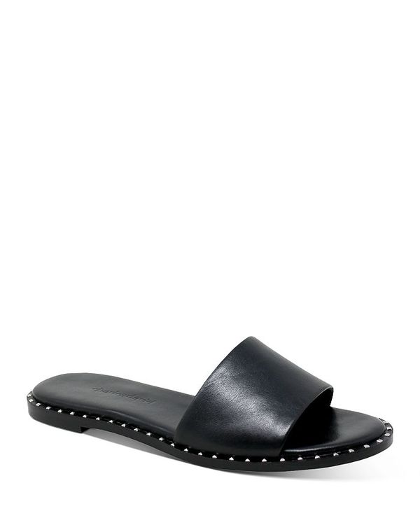 全国組立設置無料 チャールズ デイビッド レディース サンダル シューズ Women S Trunk Studded Slide Sandals Black メーカー包装済 Bawaslu Jatimprov Go Id