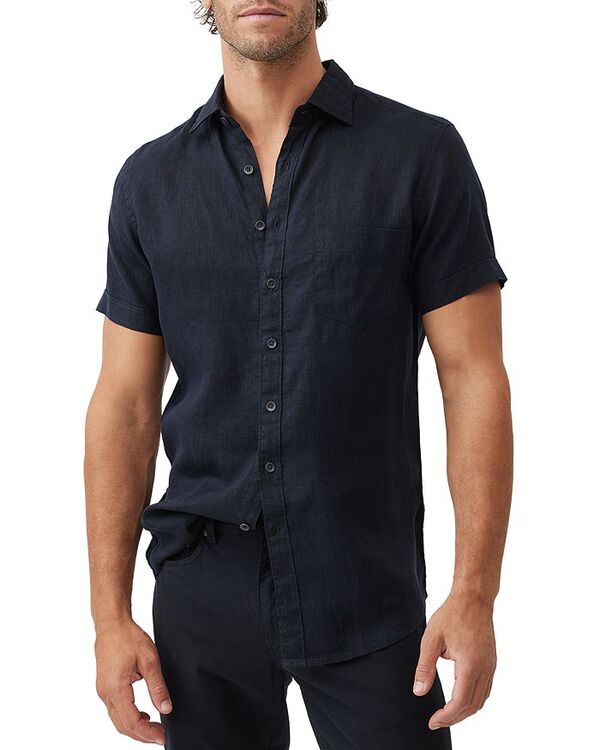 ロッドアンドグン メンズ トップス シャツ スリムフィット Rodd & Gunn Palm Beach Short Sleeve Slim Fit Shirt Midnight