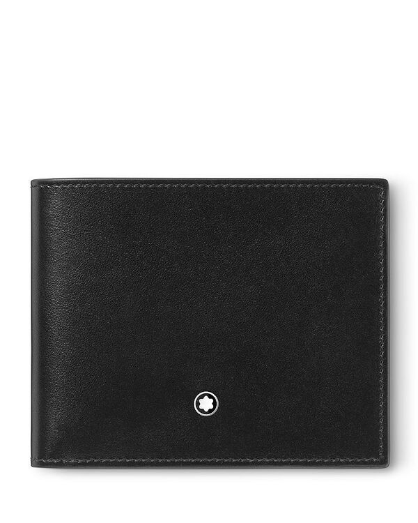 モンブラン メンズ アクセサリー 財布 レザー Montblanc Meisterstuck 6cc Leather Wallet Black ブラック