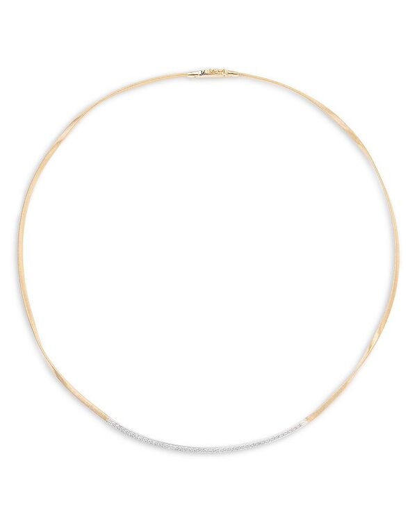 マルコ ビチェゴ レディース アクセサリー ネックレス・チョーカー・ペンダントトップ レース Marco Bicego 18K Gold & 18K White Gold Marrakech Diamond Collar Necklace 16.5\