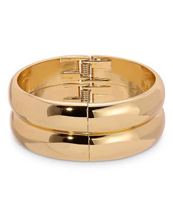 エティカ レディース アクセサリー ブレスレット・バングル・アンクレット Ettika Polished Stacked Bangle Bracelets Set of 2 Gold ゴールド
