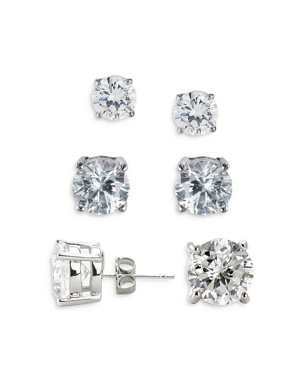 シージーバイケネスジェイレーン レディース アクセサリー ピアス・イヤリング CZ By Kenneth Jay Lane Round Stud Earring Set Silver シルバー