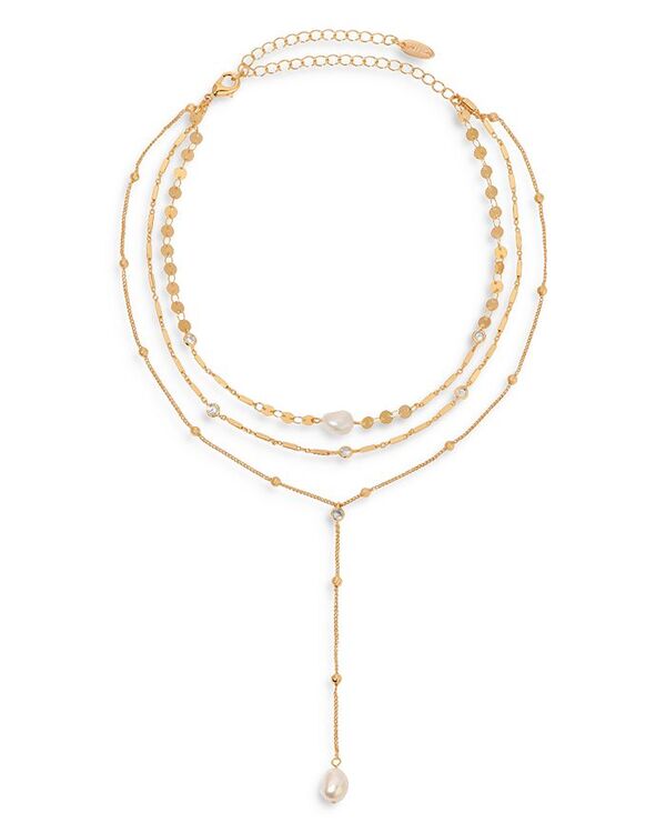 エティカ レディース アクセサリー ネックレス・チョーカー・ペンダントトップ レース Ettika Forever Freshwater Pearl Multi-Chain Choker Necklace 11-13\