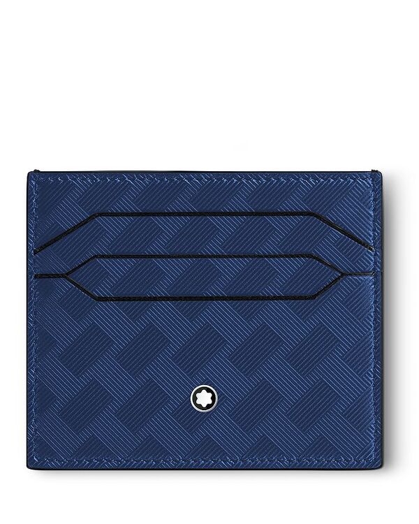 モンブラン メンズ アクセサリー 財布 レザー Montblanc Extreme 3.0 6cc Leather Card Holder Blue ブルー