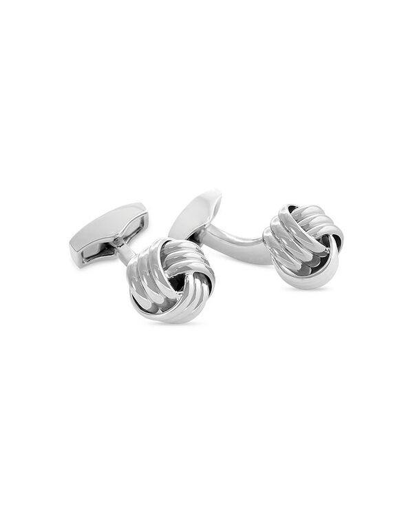 タテオシアン メンズ 添え物 カフスリンク Tateossian Knot Cufflinks Silver しろがね色