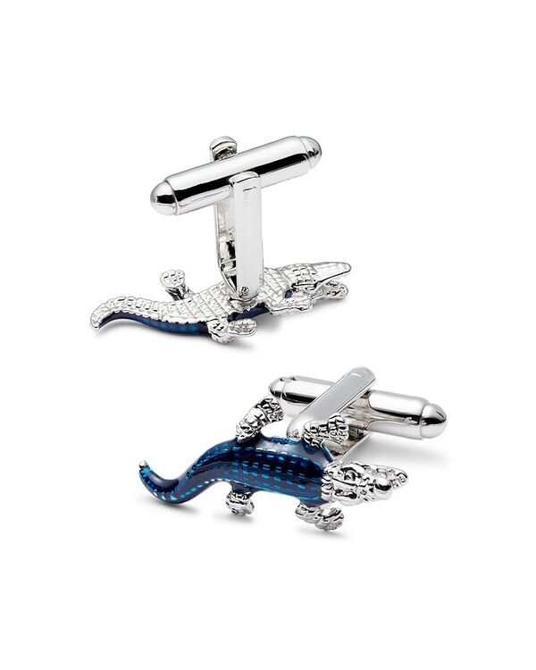 リンクアップ メンズ アクセサリー カフスボタン LINK UP Blue Crocodile Cufflinks Blue ブルー
