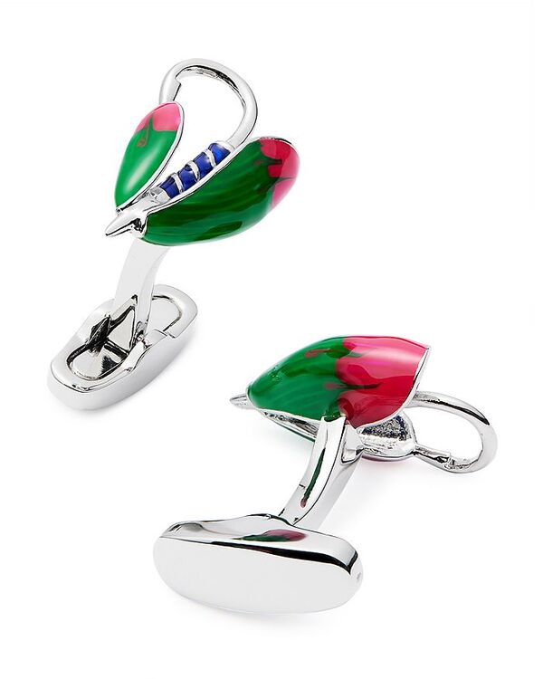 リンクアップ メンズ アクセサリー カフスボタン LINK UP Feather Fly Fishing Cufflinks Multi マルチカラー
