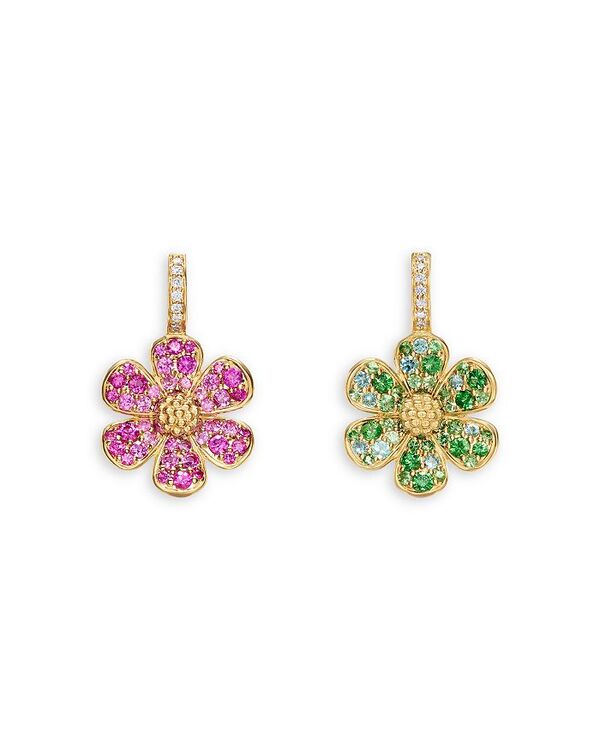 テンプル セント クレア レディース アクセサリー ピアス・イヤリング Temple St. Clair 18K Yellow Gold Butterfly Multi-Gemstone & Diamond Mismatch Flower Drop Earrings Multi マルチカラー 806,680円