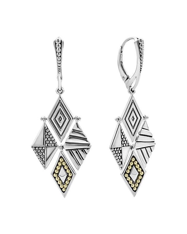ラゴス レディース アクセサリー ピアス・イヤリング LAGOS Sterling Silver & 18K Yellow Gold Signature Caviar Lightweight Four Drop Earrings Silver シルバー