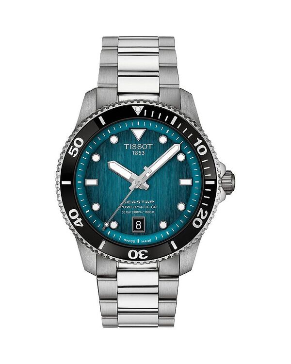 ティソット レディース アクセサリー 腕時計 Tissot Seastar 1000 Powermatic 80 Watch 40mm Blue/Silver ブルー