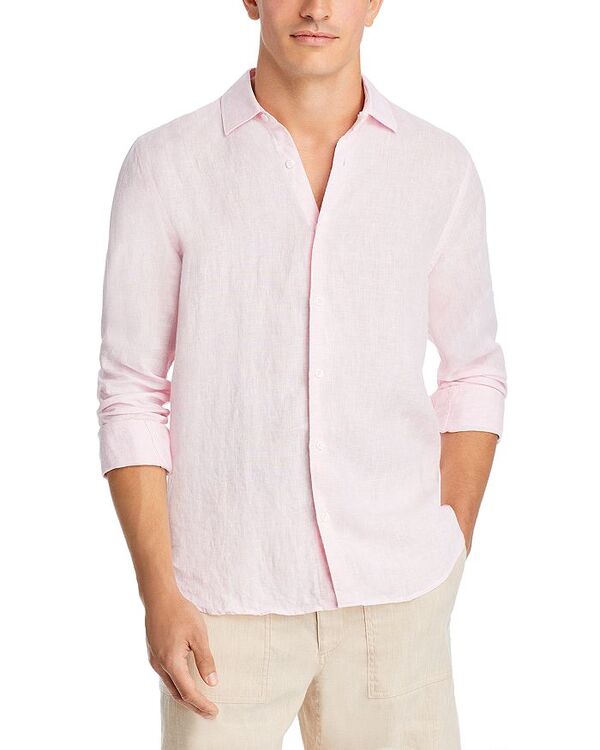 オールバー ブラウン メンズ トップス シャツ ボタンダウン ダウン リネン Orlebar Brown Giles Linen Classic Fit Button Down Shirt Pale Pink ピンク｜ReVida 店 65,890円
