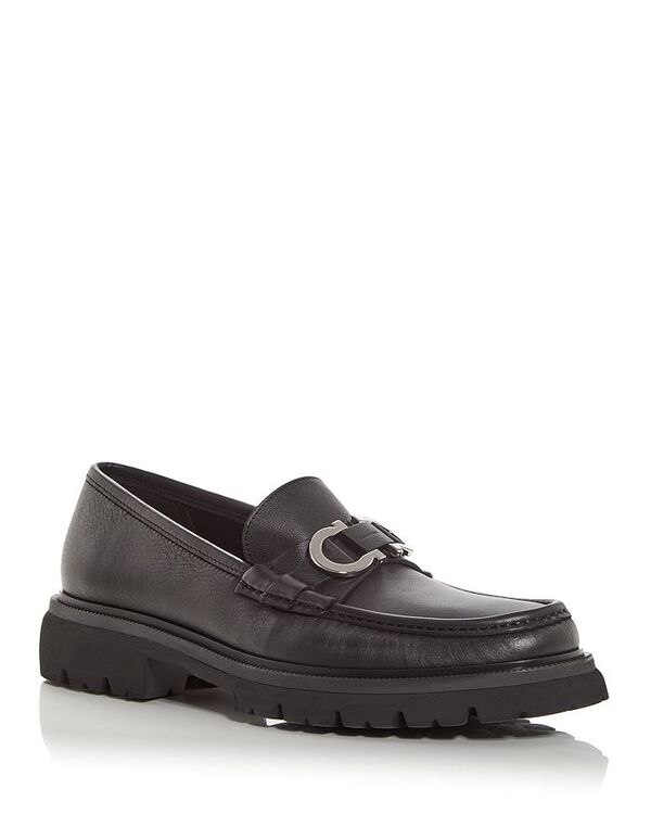 フェラガモ メンズ シューズ スリッポン・ローファー ローファー Ferragamo Men's Gancini Loafers Nero|ReVida 店