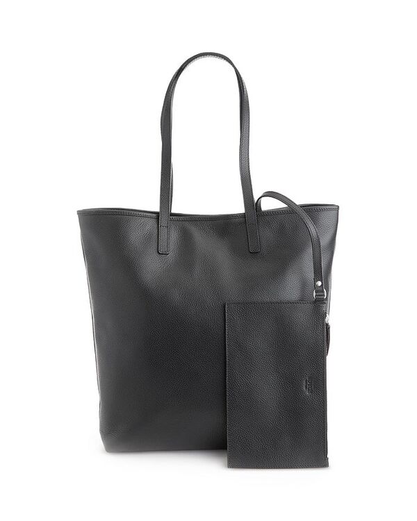 ロイス レディース バッグ トートバッグ トール レザー ROYCE New York Pebble Grain Leather Tall Tote Black ブラック