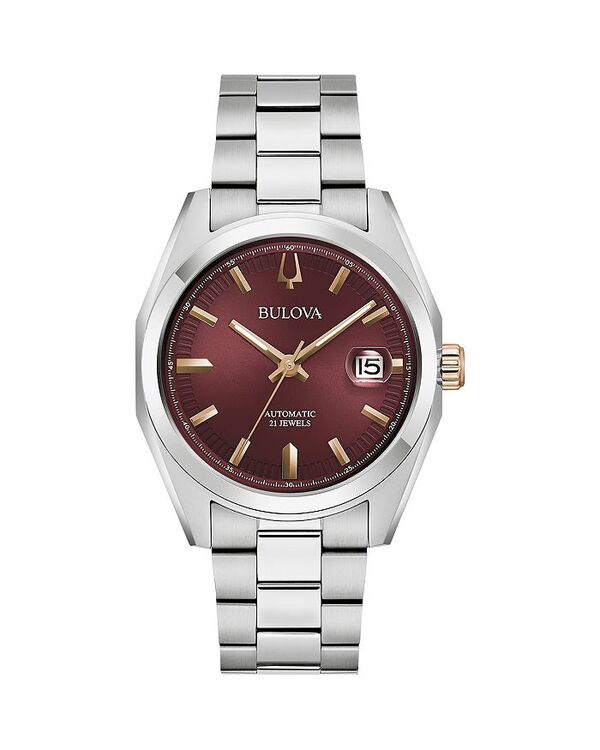ブロバ レディース アクセサリー 腕時計 Bulova Classic Surveyor Watch 39mm Red/Silver レッド
