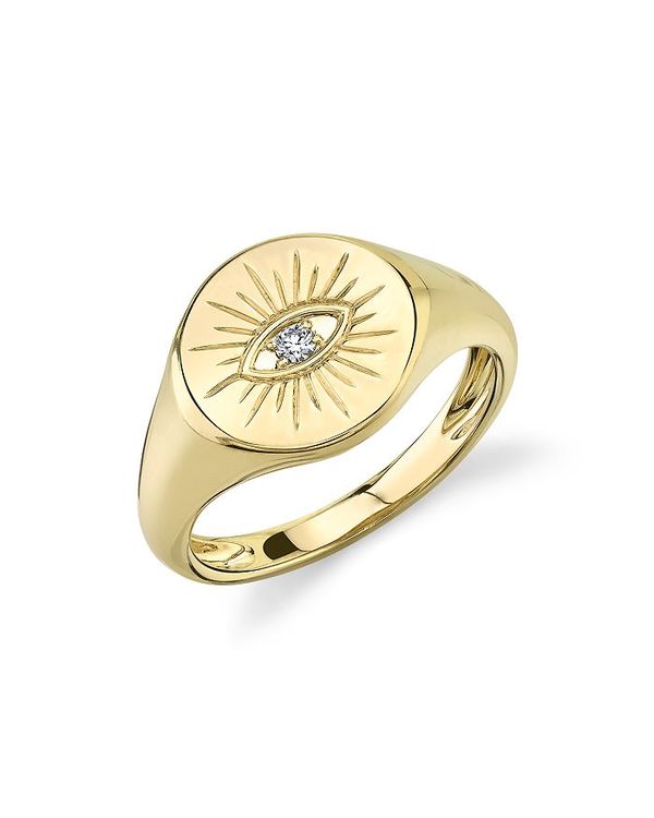 即納 最大半額 ムーン メドウ レディース 指輪 アクセサリー 14k Yellow Gold Diamond Eye Ring 100 Exclusive Gold 人気ブランドを Www Secom Com Uy
