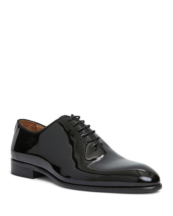 ブルーノマグリ メンズ シューズ ドレスシューズ オックスフォード ワンピース レース Bruno Magli Men's Angelo Patent Lace Up Oxford Dress Shoes Black Pate ブラック