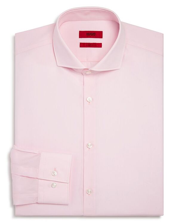 フューゴ メンズ トップス シャツ スリムフィット コットン HUGO Jason Slim Fit Long Sleeve Cotton Dress Shirt Light Pink ピンク