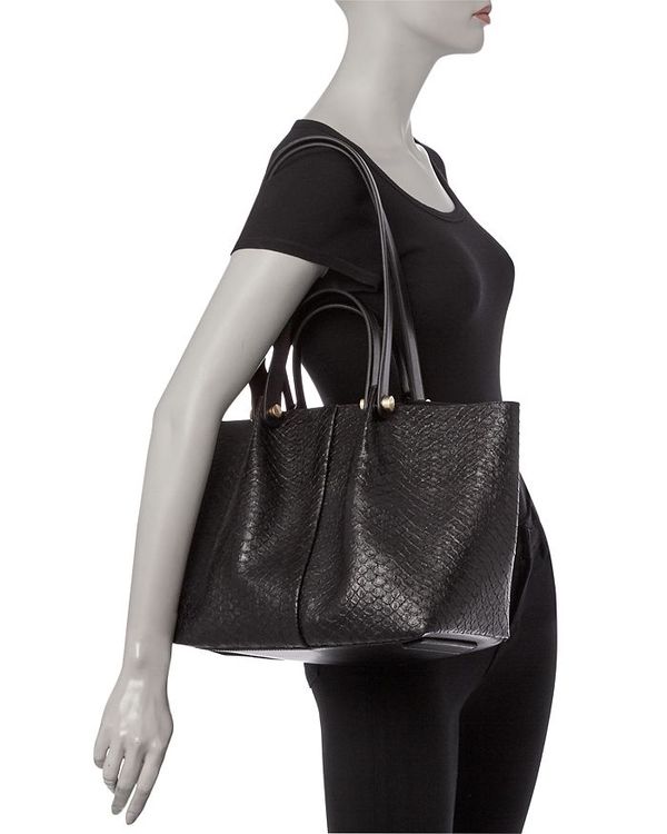ディズニープリンセスのベビーグッズも大集合 オールセインツ レディース トートバッグ バッグ Allington Small Croc Embossed Leather Tote Black Python 予約販売品 Www Purpleforparents Us