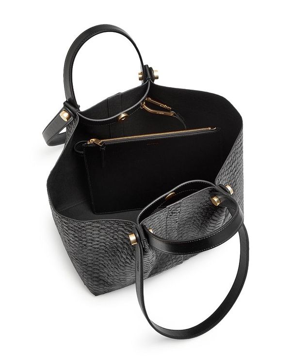 ディズニープリンセスのベビーグッズも大集合 オールセインツ レディース トートバッグ バッグ Allington Small Croc Embossed Leather Tote Black Python 予約販売品 Www Purpleforparents Us